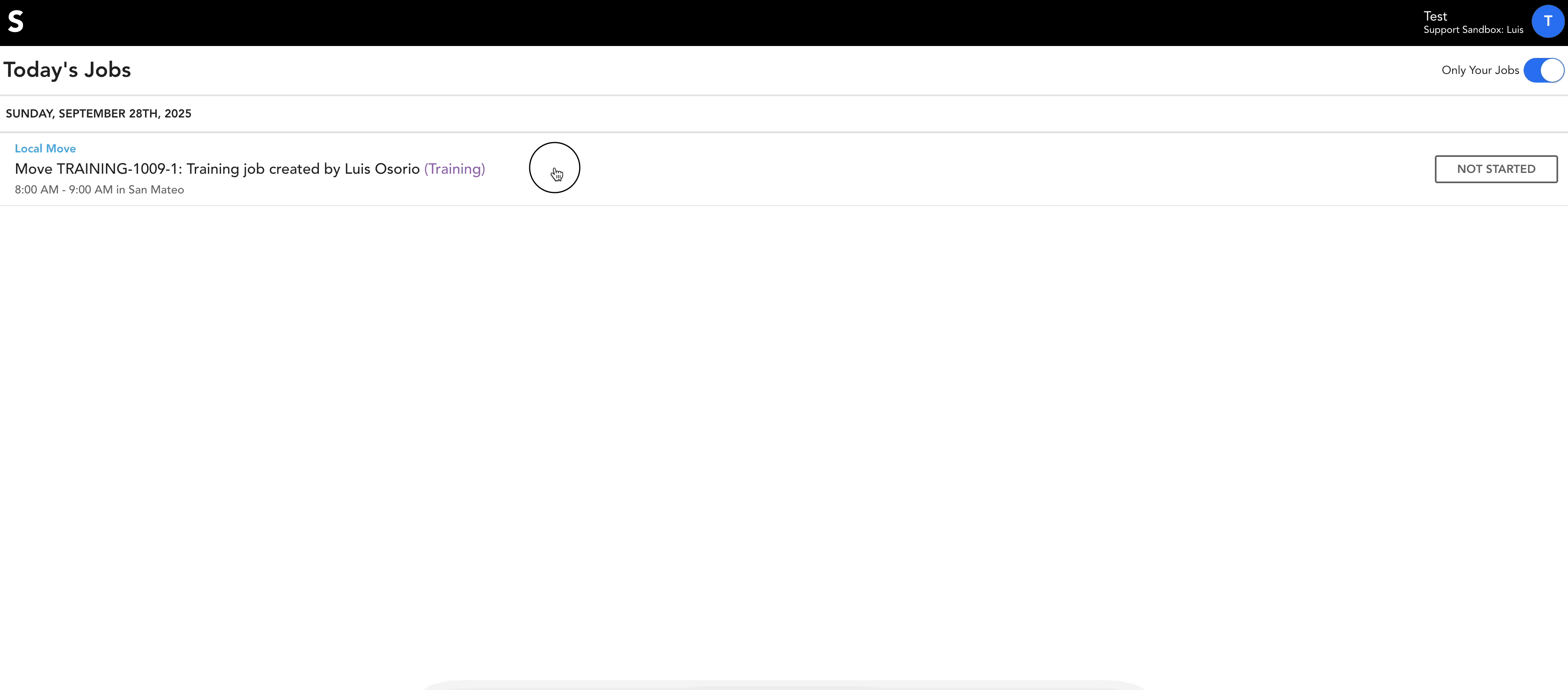 viewing materials and equipment from crew app.gif