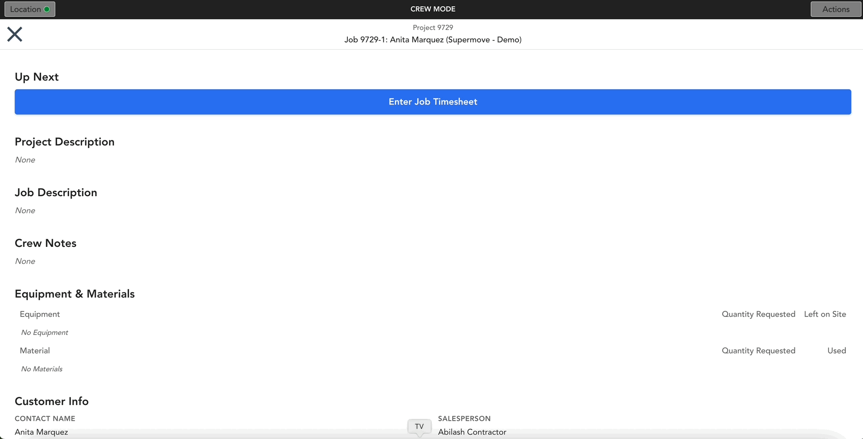 Timesheet on Crew App.gif