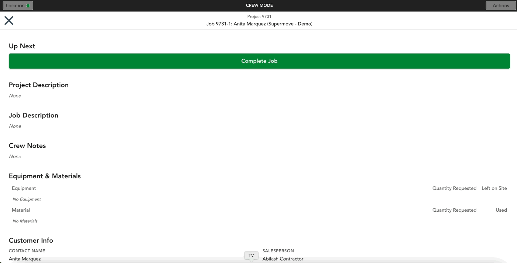 Complete Job on Crew App.gif